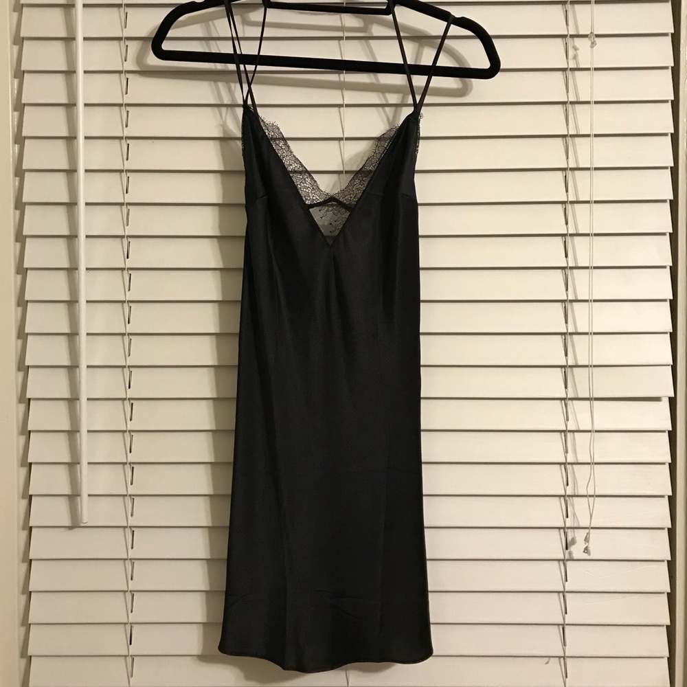 Victoria’s Secret Satin Slip w/ Lace Window - NWT